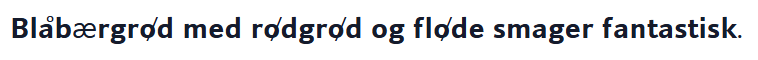 La phrase d'exemple en style Gras sans Serif