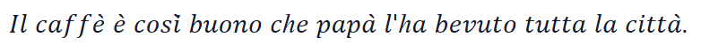 Câu ví dụ ở kiểu Nghiêng (Serif)