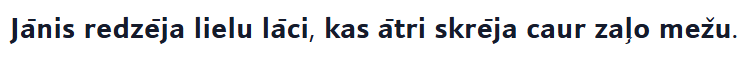 La phrase d'exemple en style Gras sans Serif