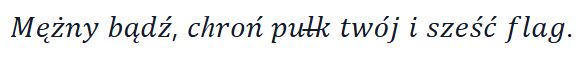 La phrase d'exemple en style Italique (Serif)